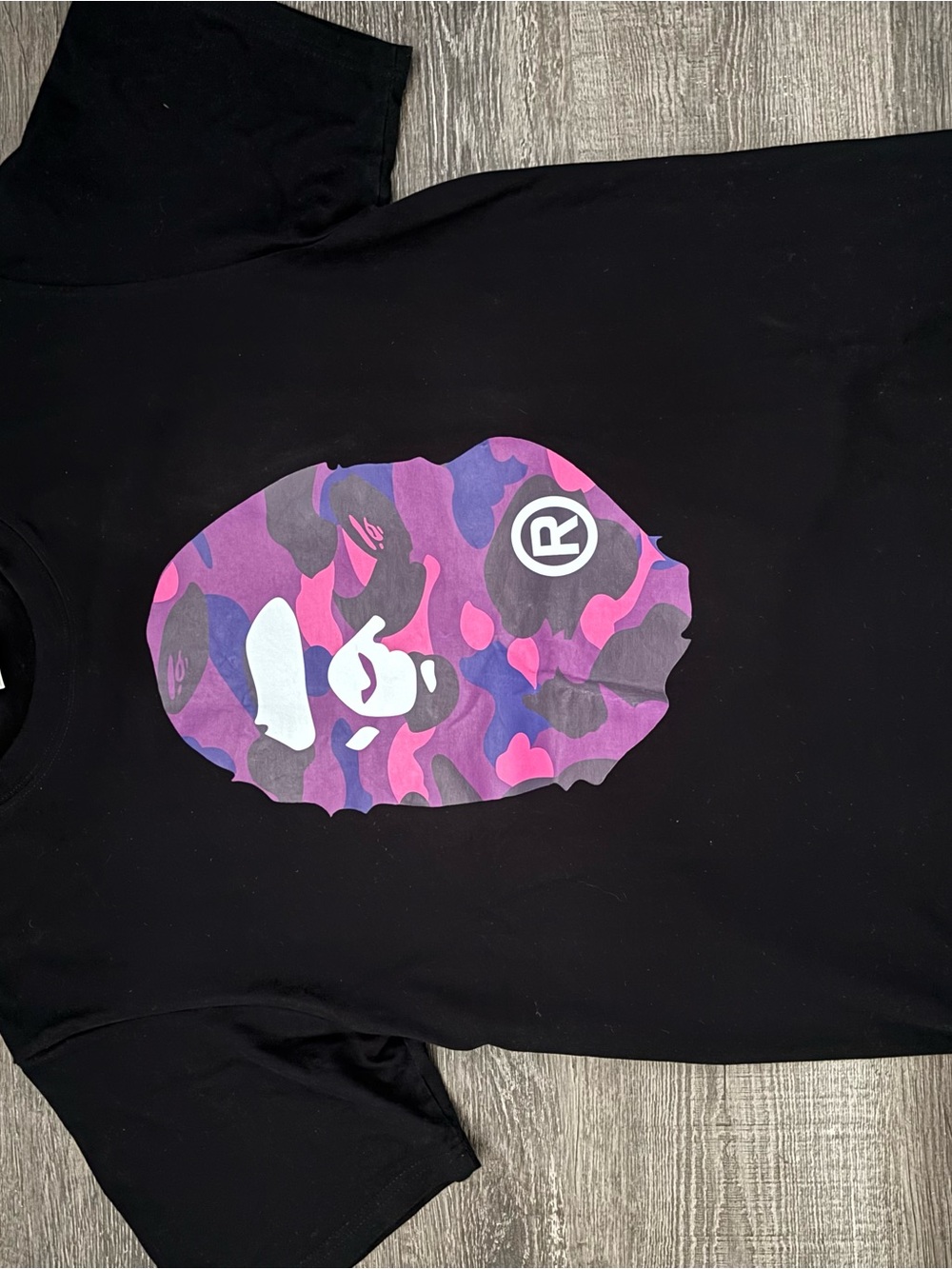 Men-Purple bape camo graphic